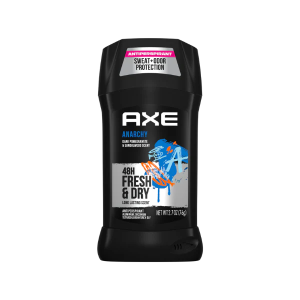 Axe - Anarchy Dark Pomegranate & Sandalwood Scent 48H Fresh & Dry Deodorant Stick (76g)