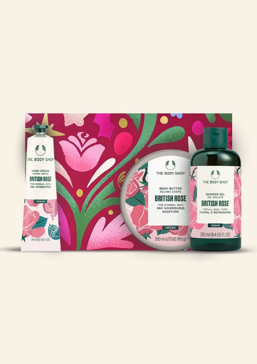 The Body Shop - Gift Trio British Rose