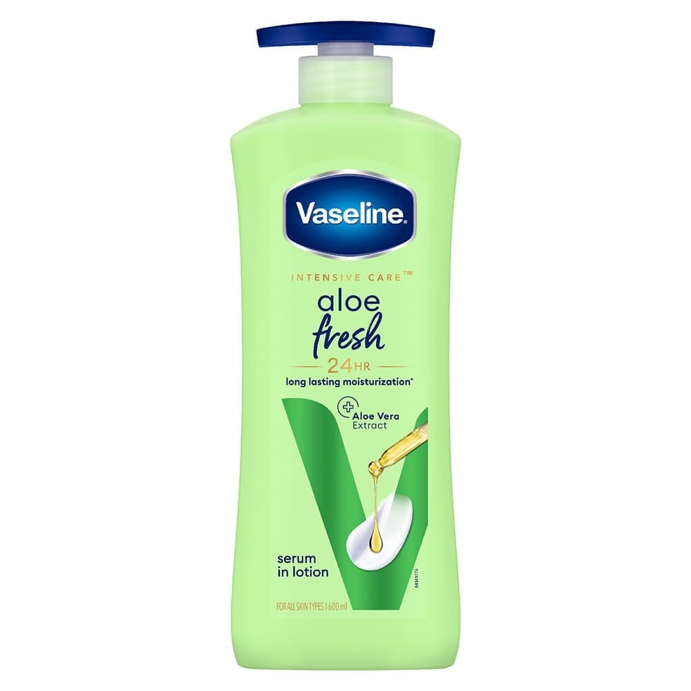 Vaseline - Intensive Care Aloe Fresh 24 Hours Serum In Lotion (600ML)