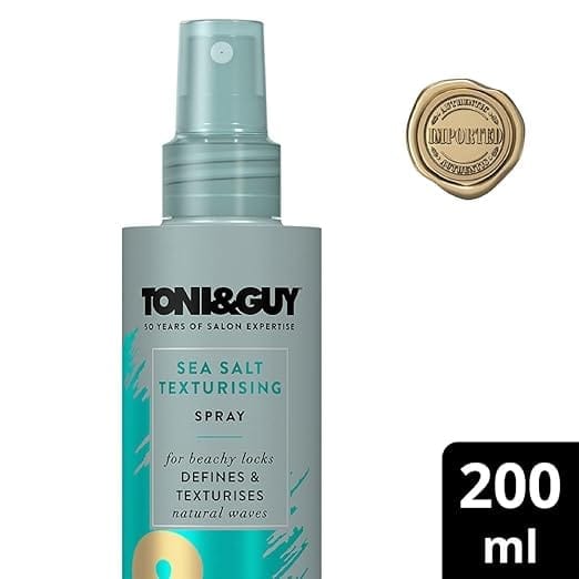 Toni & Guy - Sea Salt Texturising Spray For Beachy Locks Defines & Texturises Natural Waves (200ML)