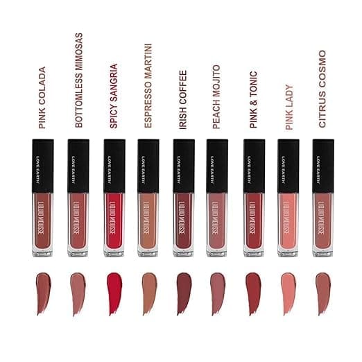 Love Earth - Liquid Mousse Liquid Matte Lipstick (Pack Of Nine)