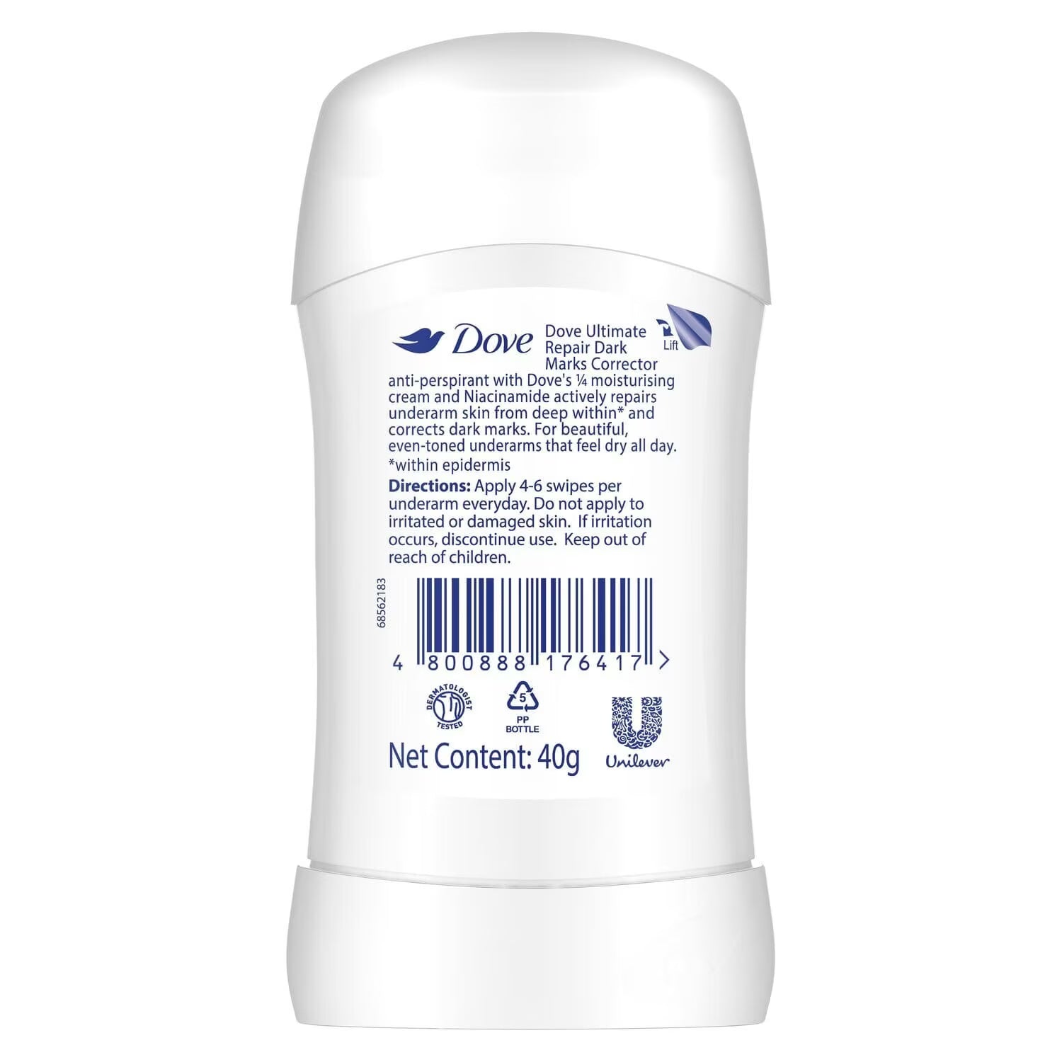 Dove - Ultimate Repair Dark Marks Corrector Deodorant Stick - Jasmine (40g)