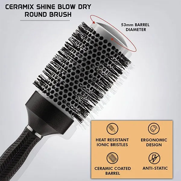 Vega Professional - Ceramix Shine Blow Dry Round Brush 53MM (VPPHB - 04)