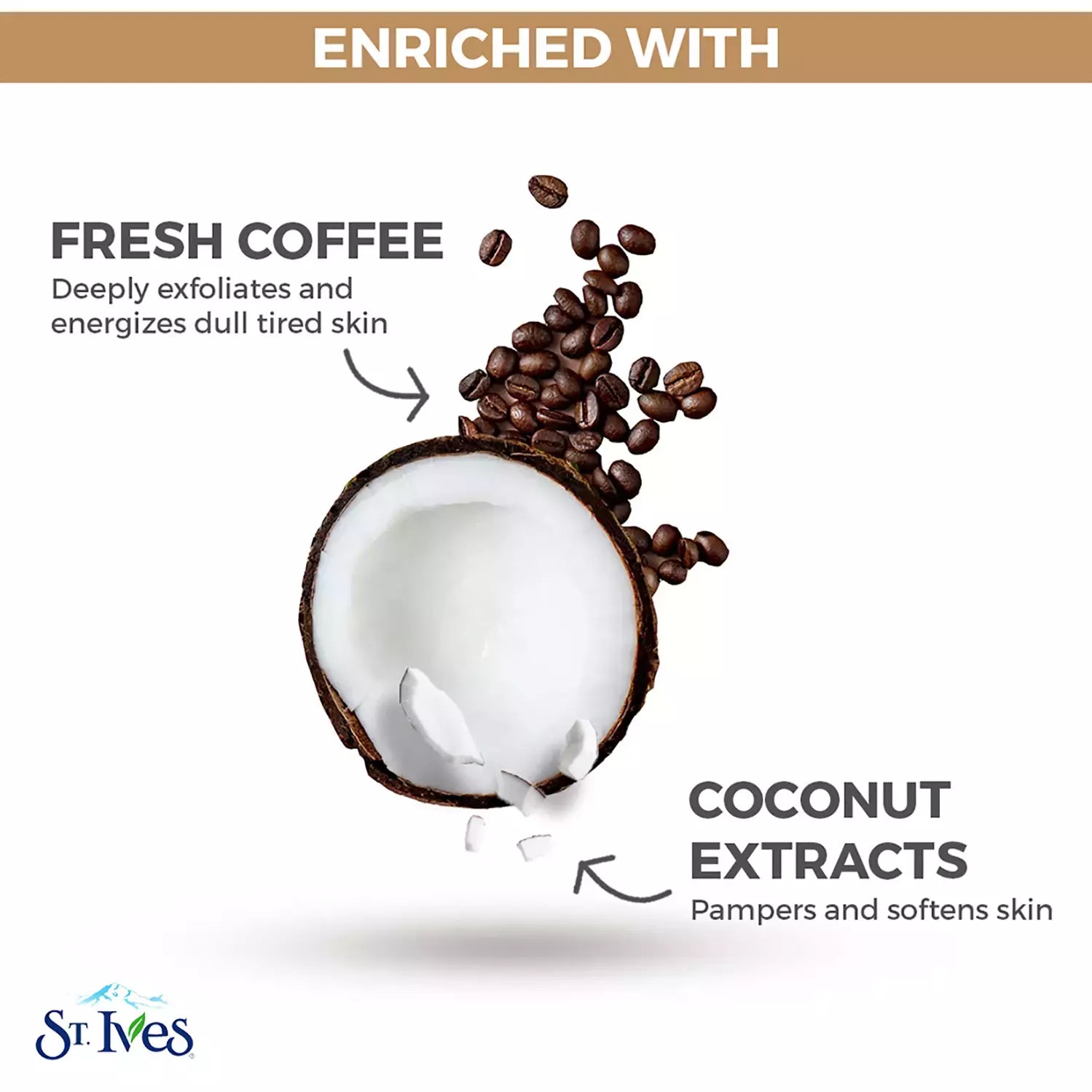 ST. Ives - Energizing Scrub Coconut & Coffee (170g)