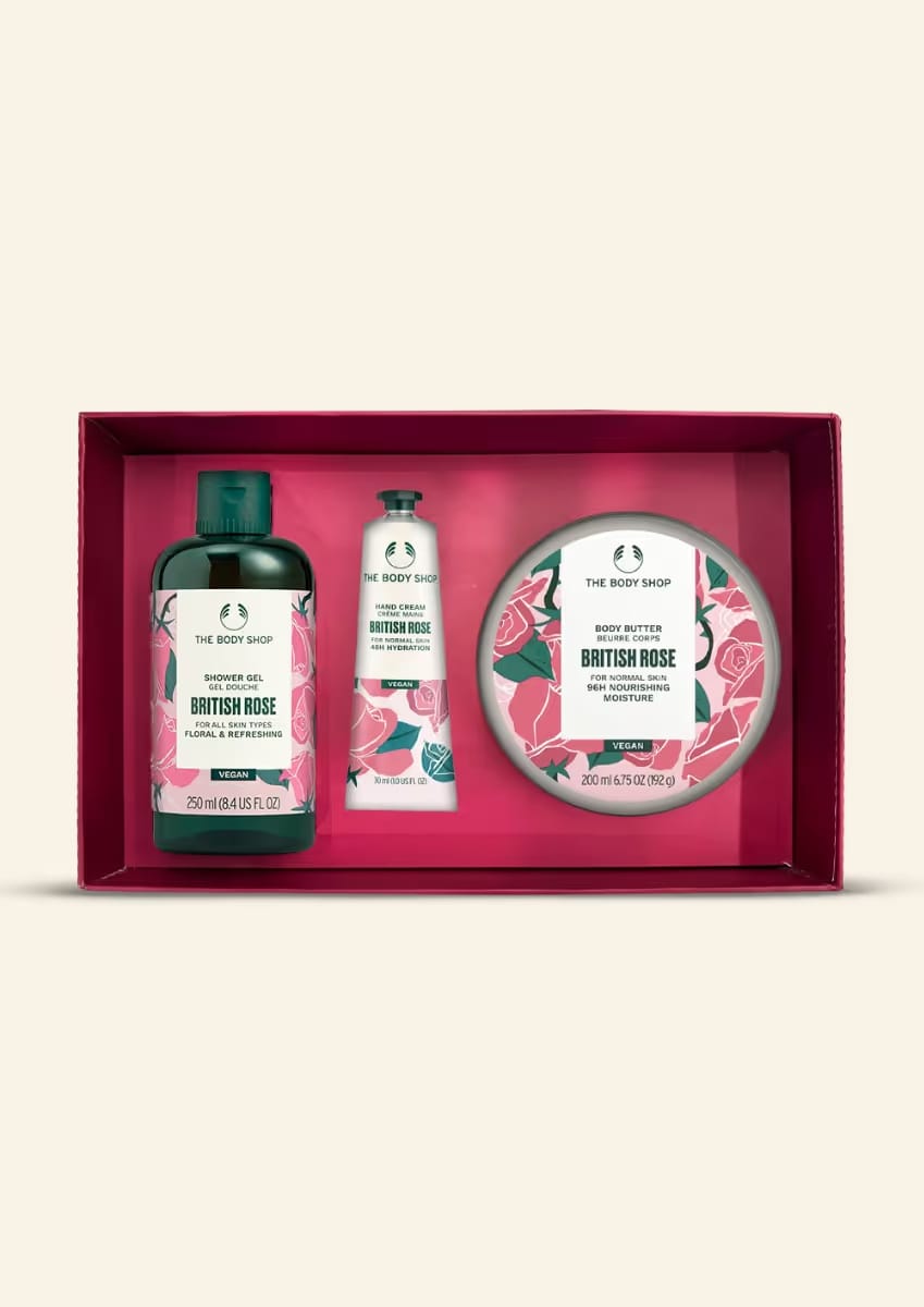 The Body Shop - Gift Trio British Rose