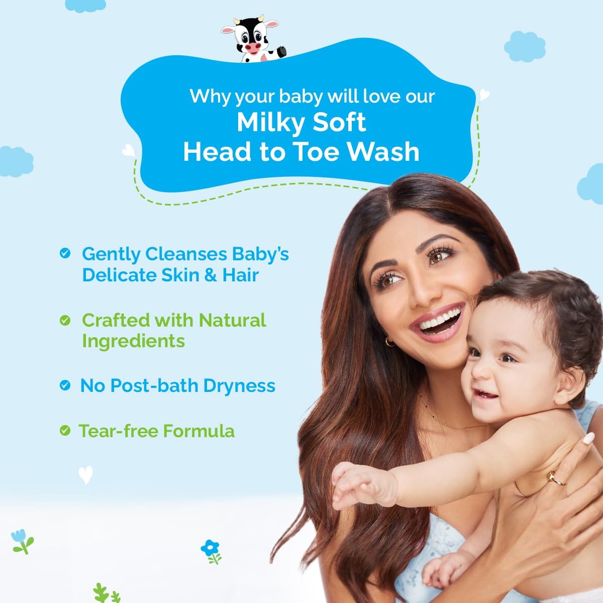 Mamaearth - Milky Soft Head To Toe Wash (400ML)