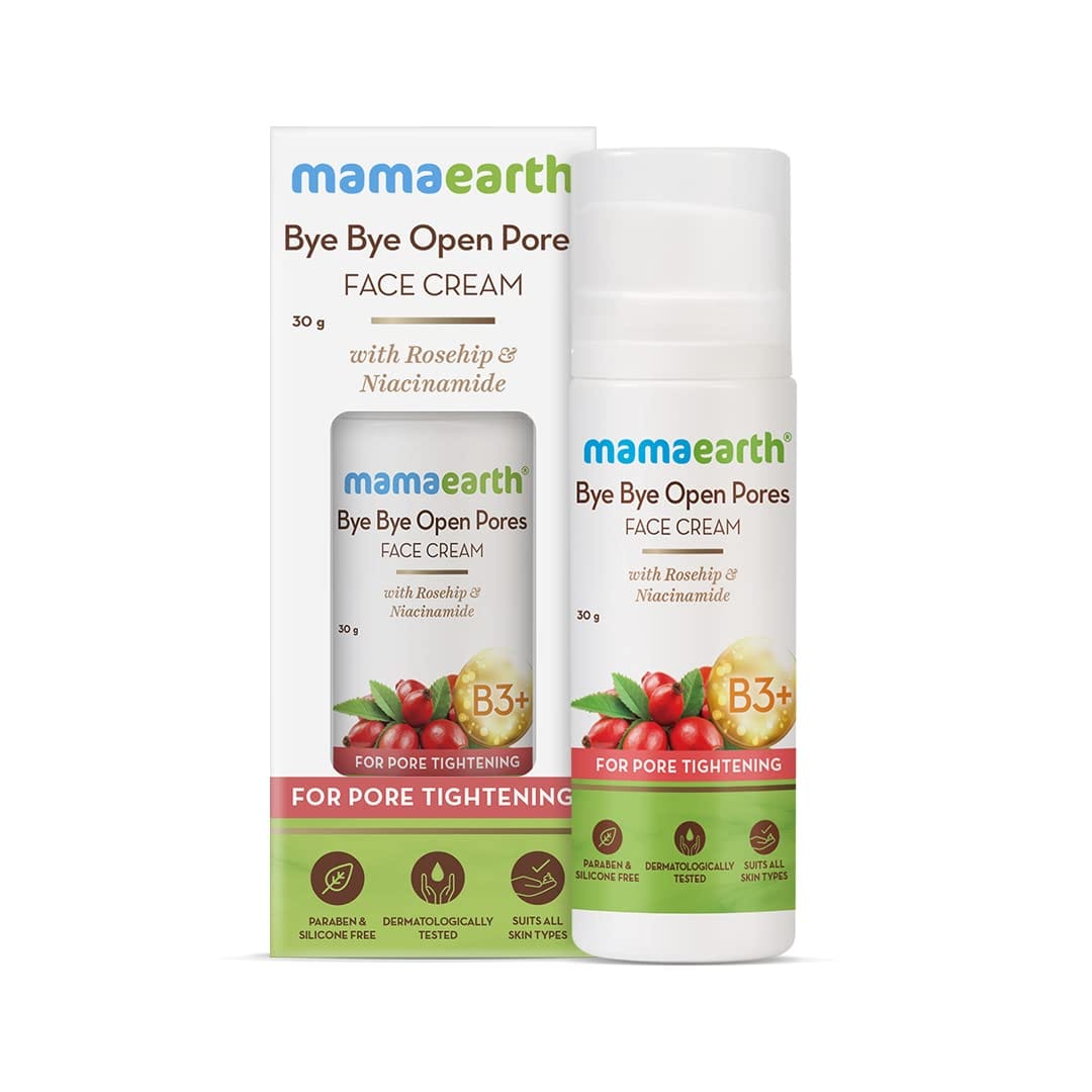 Mamaearth - Bye Bye Open Pores Face Cream With Rosehip & Niacinamide (30g)