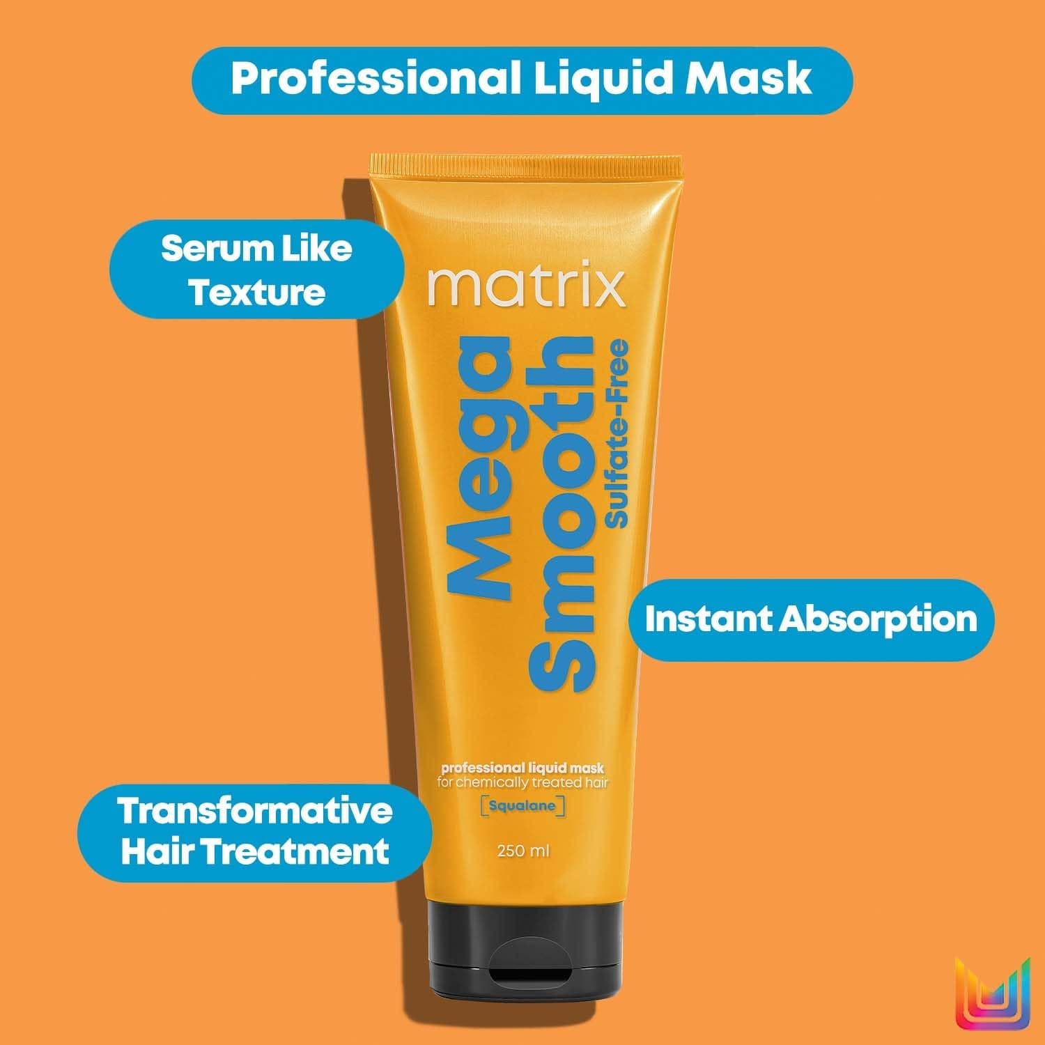 Matrix - Mega Smooth Sulfate - Free Professional Liquid Mask [Squalane] (250ML)