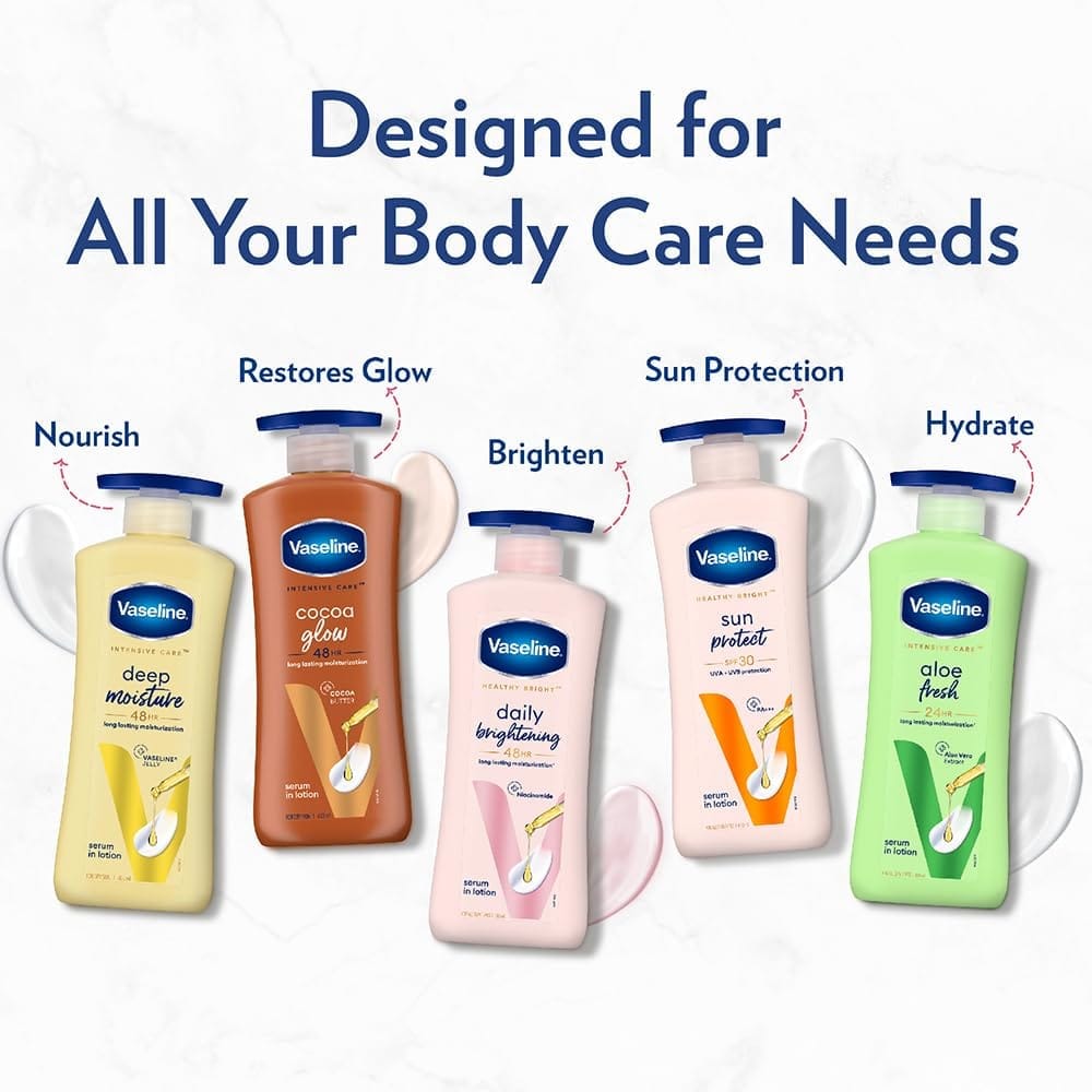 Vaseline - Intensive Care Aloe Fresh 24 Hours Serum In Lotion (600ML)