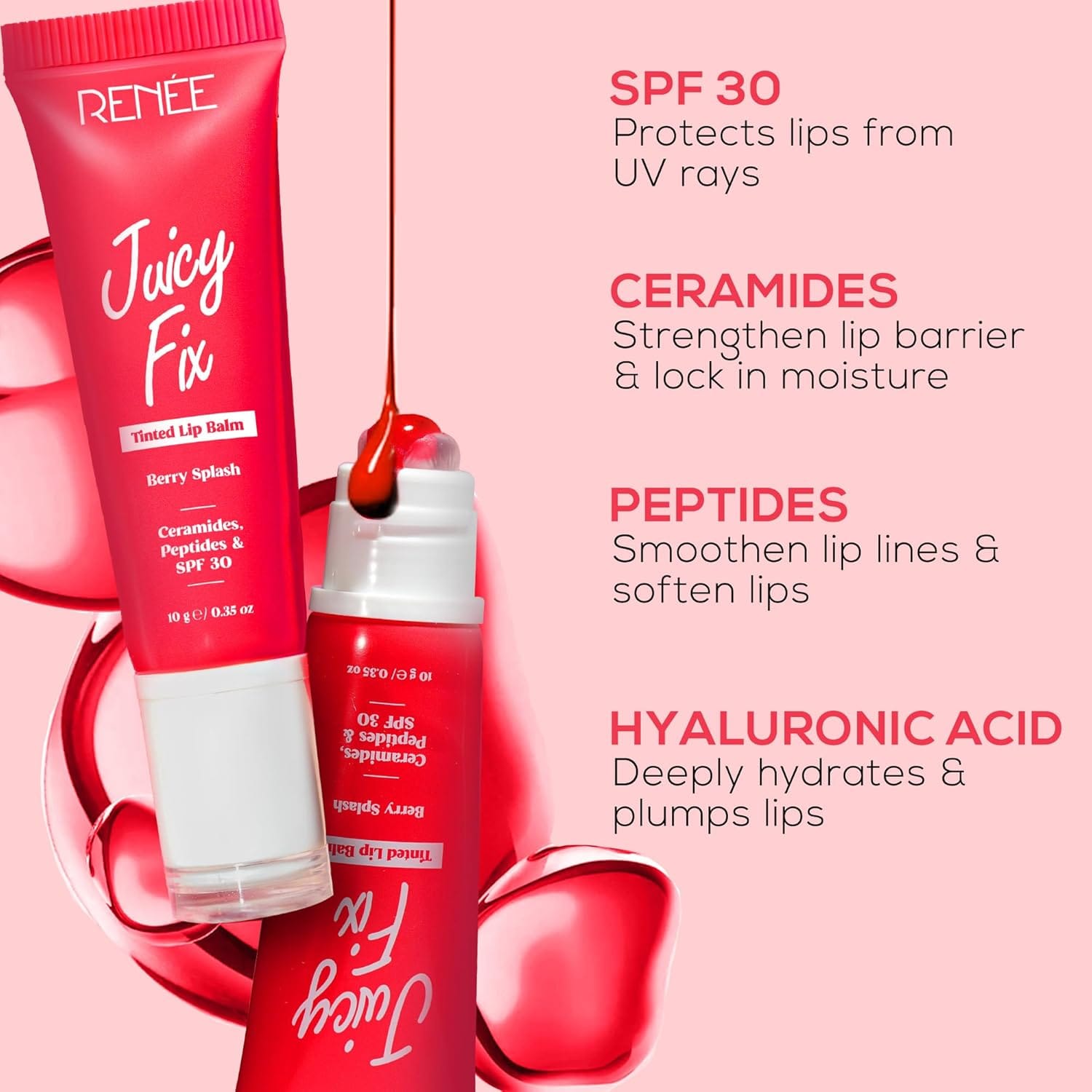 Renee - Juicy Fix Tinted Lip Balm (10g)