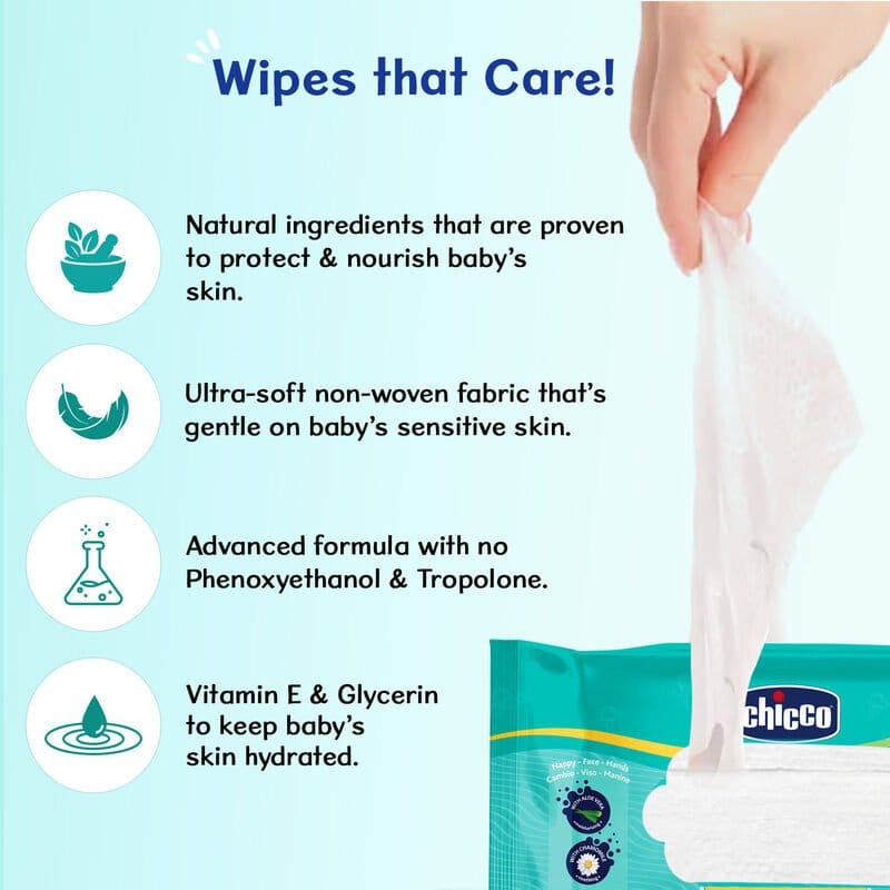 Chicco - Wet Wipes Sticker (72 Pcs)