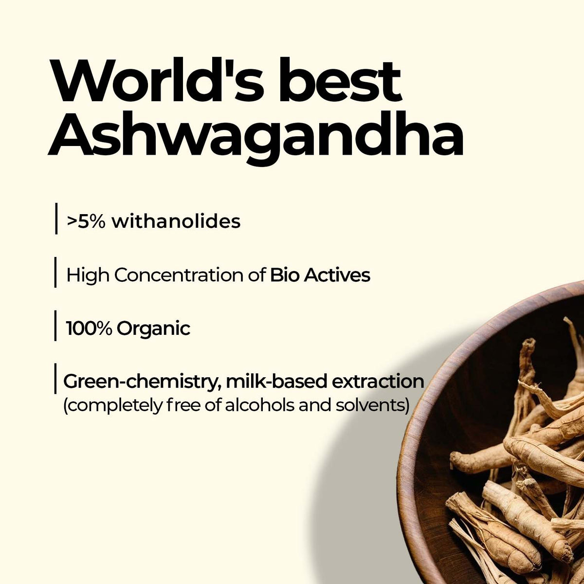 Zandu-O Best Stress & Cortisol Control, Better Sleep with Ashwagandha KSM-66 60 N Caps