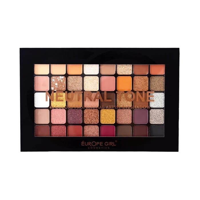 Europe Girl - Neutral Tone 40 Colors Profesional Artist Eyeshadow Palette (40gm)