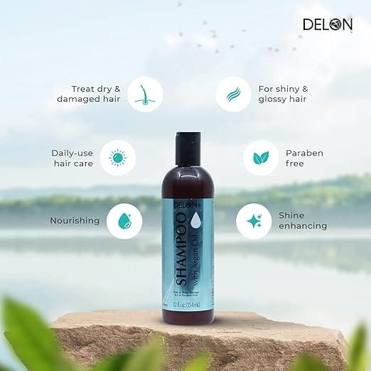 Delon+ - Shampoo With Argan Oil (354ML)