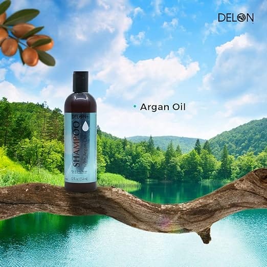 Delon+ - Shampoo With Argan Oil (354ML)