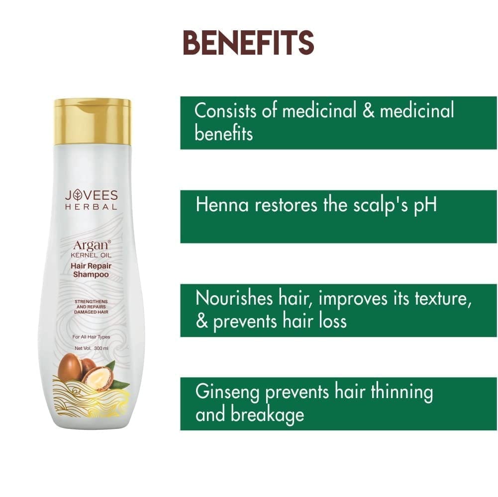 Jovees - ARGAN KERNEL OIL HAIR REPAIR SHAMPOO (300mL)