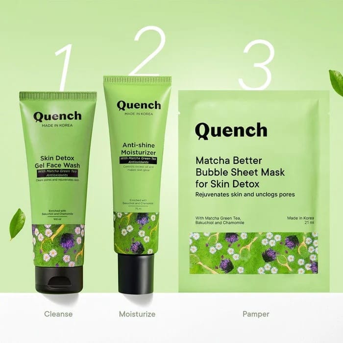 Quench - Skin Detox Gel Face Wash With Matcha Green Tea Antioxidants (100ML) [BUY1 GET 1]
