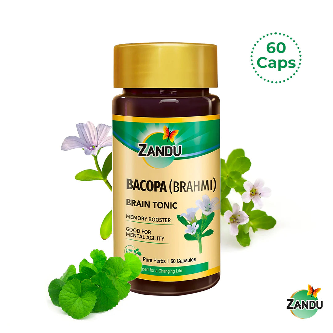 Zandu-PA3 Zandu Brahmi (Bacopa) Capsules 60 N Caps