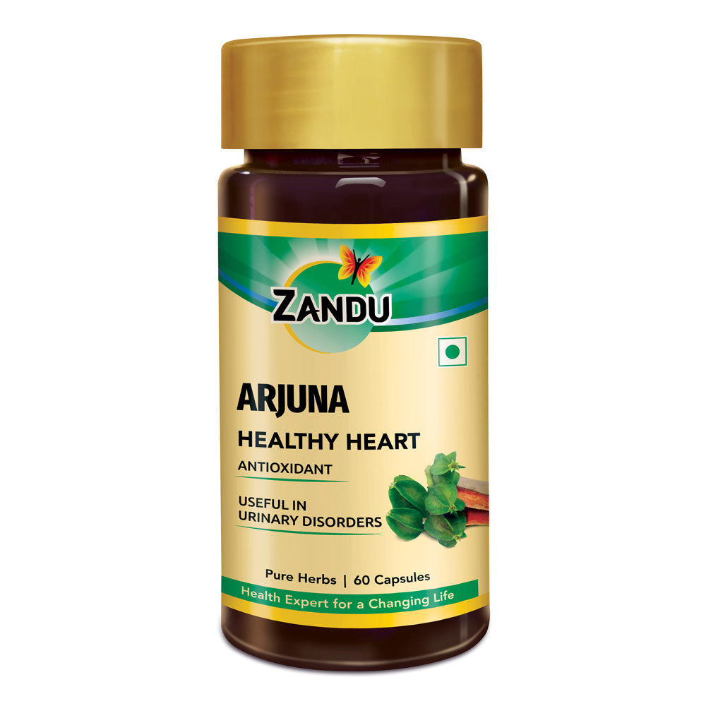 Zandu Pure Arjuna Capsules – Heart Health Support