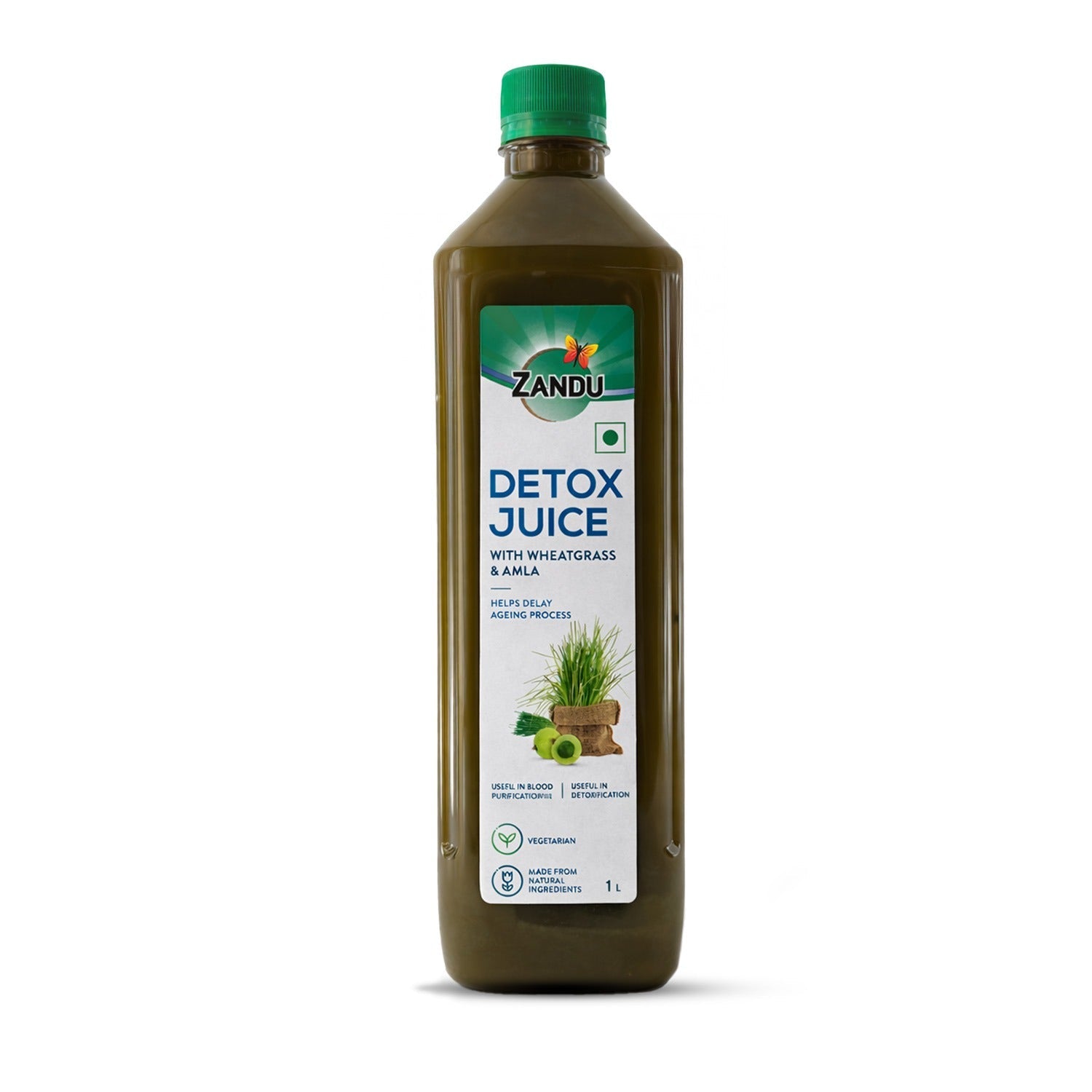 Zandu Full Body Detox Juice Wheatgrass and Amla