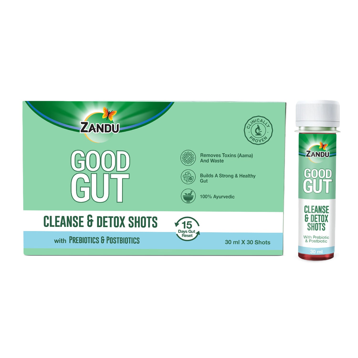 Zandu Good Gut Cleanse and Detox Shots