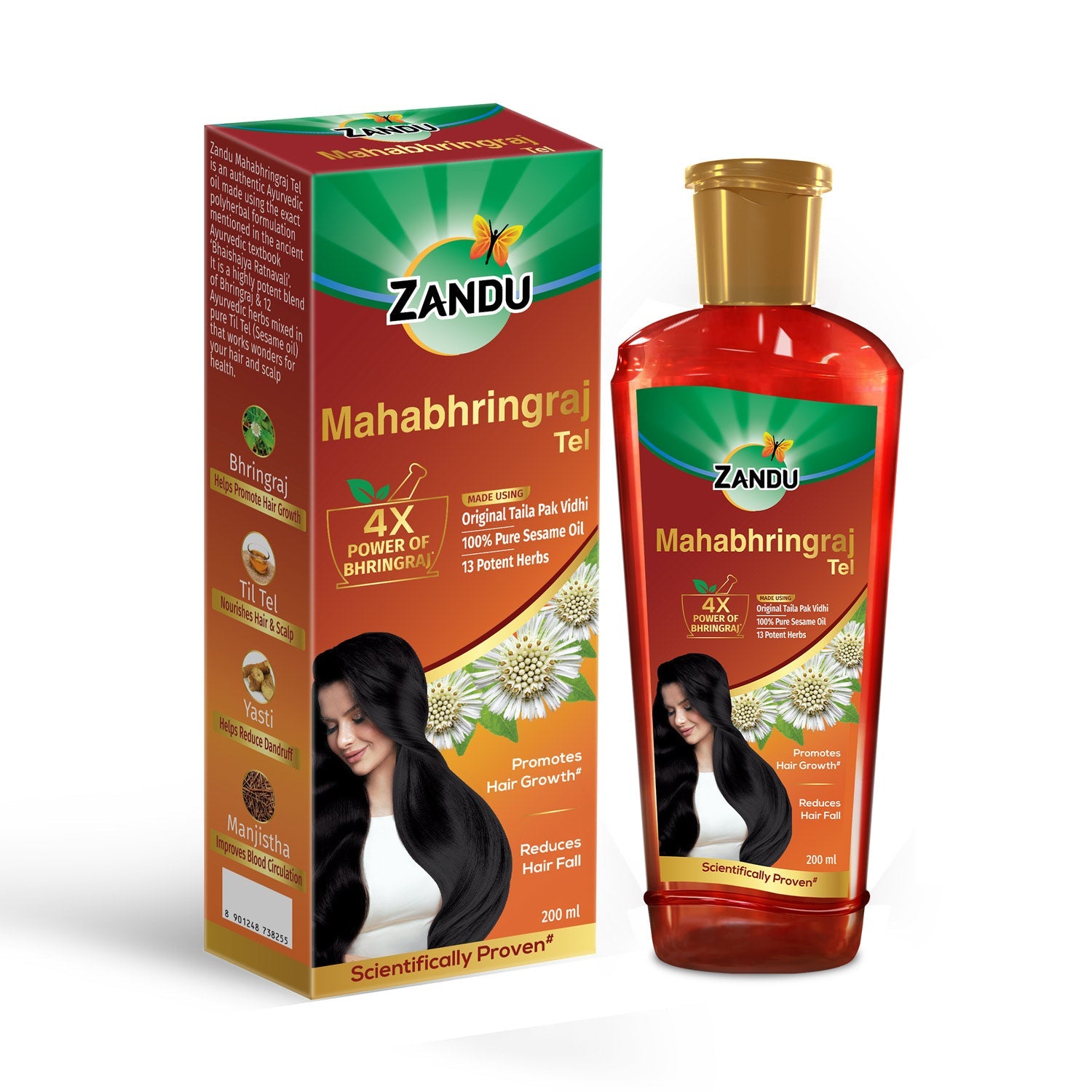 Zandu Mahabhringraj Hair Oil (200ml)